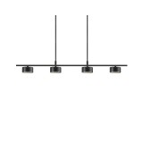 NORDLUX Clyde több ágú függeszték, fekete, 2700K melegfehér, beépített LED, 20, 350 lm, 2010813003