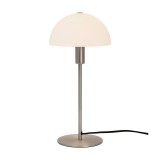 NORDLUX Ellen asztali lámpa, szálcsiszolt, E14, max. 40W, 20cm átmérő, 2112305032