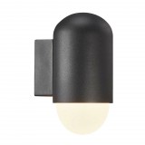 NORDLUX Heka kültéri fali lámpa, fekete, E27, max. 15W, 2118211003