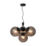 NORDLUX Ivona több ágú függeszték, fekete, E27, max. 28W, 20cm átmérő, 2112153003