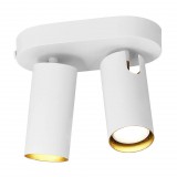 NORDLUX Mimi mennyezeti lámpa, 2 billenthető lámpafejjel, fehér, GU10, max. 25W, 6cm átmérő, 2120456001