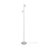 NORDLUX Omari állólámpa, állítható lámpafejekkel, fehér, beépített LED, 3cm átmérő, 2112254001