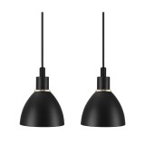 NORDLUX Ray 2-Kit több ágú függeszték, fekete, E14, max. 2X40W, 12cm átmérő, 63233003