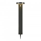 NORDLUX Rica Round kültéri leszúrható lámpa, fekete, 3000K melegfehér, SOLAR LED, max. 5W, fényforrással, 400 lm, 15cm átmérő, 2118158003