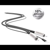 NorStone Jura RCA Grounded ezüstözött audio összekötő kábel, 1 méter