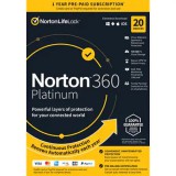NortonLifeLock Norton 360 Platinum 100GB 1 felhasználó 20 eszköz 1 év dobozos vírusirtó szoftver (21428042) (Norton21428042)