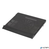 Notebook állvány, hűtőventilátorral, 17,3", RIVACASE "5556", fekete