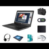Notebook HP ZBook 15 G3 Pack Xeon E3-1505M v5 | 32GB DDR4 | 512GB (M.2) SSD | 1TB HDD 2,5" | NO ODD | 15,6" | 1920 x 1080 (Full HD) | Webcam | Quadro M1000M 2GB | Win 10 Pro | HU keyboard | Silver (15210571) - Felújított Notebook