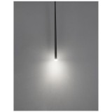 Nova Luce 1 ágú függeszték, fekete, 3000K melegfehér, beépített LED, 1x3W, 180 lm, 9601001