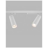 Nova Luce 3 fázisú sínre szerelhető lámpa, decorative mágneses sínrendszerhez, fehér, 3000K melegfehér, beépített LED, 1x30W, 2230 lm, 9062301
