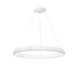 Nova Luce ALBI 1 ágú függeszték, fehér, 3000K melegfehér, beépített LED, 80W, 4000 lm, 8105603D