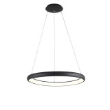 Nova Luce ALBI 1 ágú függeszték, fekete, 3000K melegfehér, beépített LED, 52W, 2685 lm, 8105602D