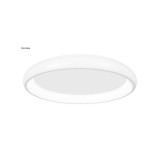 Nova Luce ALBI mennyezeti lámpa, fehér, 3000K melegfehér, beépített LED, 96W, 6068 lm, 8105607D