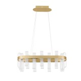 Nova Luce ARGO függeszték, arany, 3000K melegfehér, beépített LED, 1x82W, 3133 lm, 9756715