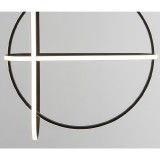 Nova Luce ARTE 1 ágú függeszték, fekete, 3000K melegfehér, beépített LED, 1x48W, 3360 lm, 9114861