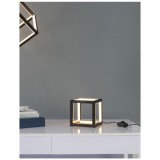 Nova Luce asztali lámpa, fekete, 3000K melegfehér, beépített LED, 1x20W, 1500 lm, 9818161