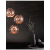 Nova Luce BLAZE több ágú függeszték, réz, E27 foglalattal, max. 3x28W, 8142681