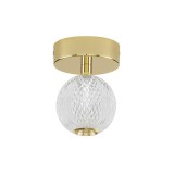 Nova Luce BRILLANTE mennyezeti lámpa, arany, 3200K melegfehér, beépített LED, 1x4W, 246 lm, 9522010