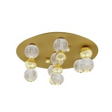 Nova Luce BRILLE mennyezeti lámpa, arany, 3200K melegfehér, beépített LED, 1x32W, 2349 lm, 9695600