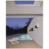 Nova Luce BRIN kültéri fali lámpa, sötétszürke, 3000K melegfehér, max. 10W, 298 lm, 9160101