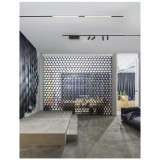 Nova Luce BUXTON 02 sín, profile mágnes profilos sínrendszerhez, fekete, max. 300W, 8252002