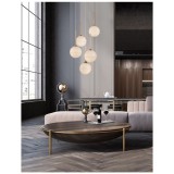 Nova Luce CANTONA több ágú függeszték, arany, G9 foglalattal, max. 5x5W, 9960614