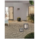 Nova Luce CASTRO kültéri fali lámpa, szürke, E27 foglalattal, max. 1x12W, 9739351