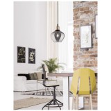 Nova Luce CEDRO 1 ágú függeszték, szürke, E27 foglalattal, max. 1x28W, 8436403