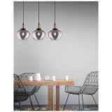 Nova Luce CEDRO több ágú függeszték, szürke, E27 foglalattal, max. 3x28W, 8436405