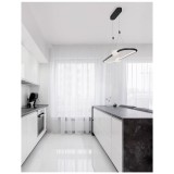 Nova Luce CELIA több ágú függeszték, fekete, 3000K melegfehér, beépített LED, 1x4W, 2660 lm, 9820603