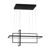 Nova Luce CLEA függeszték, fekete, 2700K melegfehér, beépített LED, 1x59W, 2129 lm, 9756719