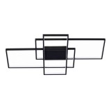 Nova Luce CLEA mennyezeti lámpa, fekete, 2700K melegfehér, beépített LED, 1x58W, 3455 lm, 9756720