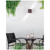 Nova Luce COMO kültéri fali lámpa, barna, 3000K melegfehér, beépített LED, 1x6W, 510 lm, 847406