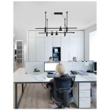 Nova Luce CONO sínre szerelhető lámpa, decorative mágneses sínrendszerhez, fekete, 3000K melegfehér, beépített LED, 1x5W, 300 lm, 9090285