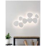 Nova Luce CRONUS fali lámpa, indirekt fénnyel, fehér, 3000K melegfehér, beépített LED, 1x10W, 1121 lm, 9084081