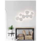 Nova Luce CRONUS fali lámpa, indirekt fénnyel, fehér, 3000K melegfehér, beépített LED, 1x10W, 927 lm, 9084071