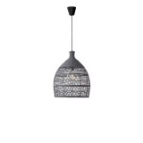 Nova Luce DESTIN 1 ágú függeszték, szürke, E27 foglalattal, max. 1x28W, 9586702