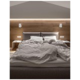 Nova Luce DONA fali lámpa, fehér, 3000K melegfehér, beépített LED, 1x3W, 180 lm, 9081351