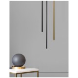 Nova Luce ELETTRA 1 ágú függeszték, fekete, 3000K melegfehér, beépített LED, 1x5W, 350 lm, 9088103