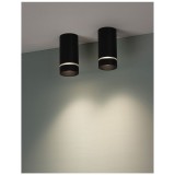 Nova Luce ESCA mennyezeti lámpa, fekete, GU10-MR16 foglalattal, max. 1x10W, 9387001