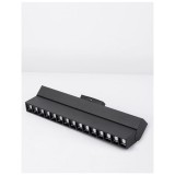 Nova Luce ESTE sínre szerelhető lámpa, profile mágnes profilos sínrendszerhez, állítható dőlésszögű, fekete, 4000K természetes fehér, beépített LED, 1x22W, 2100 lm, 8252007