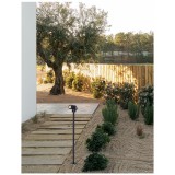 Nova Luce FEND kültéri állólámpa, billenthető lámpafejjel, fekete, 3000K melegfehér, max. 5W, 378 lm, 9271433