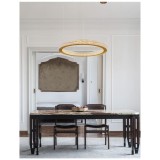 Nova Luce FIORE 1 ágú függeszték, arany, 3000K melegfehér, beépített LED, 1x40W, 2139 lm, 9285410