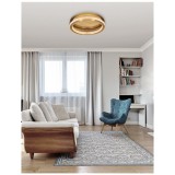 Nova Luce FIORE mennyezeti lámpa, arany, 3000K melegfehér, beépített LED, 1x40W, 2139 lm, 9285420