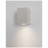 Nova Luce FUENTO kültéri fali lámpa, fehér, GU10-MR16 foglalattal, max. 1x7W, 9790541