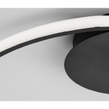 Nova Luce FULINE mennyezeti lámpa, fekete, 3000K melegfehér, beépített LED, 32W, 1423 lm, 9348073