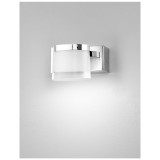 Nova Luce fürdőszobai fali lámpa, króm, 3000K melegfehér, beépített LED, 1x5W, 513 lm, 9122311