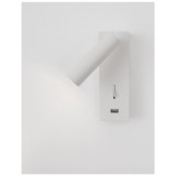 Nova Luce FUSE fali lámpa, fehér, 3000K melegfehér, beépített LED, 1x3W, 210 lm, 9170101