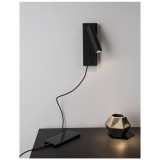 Nova Luce FUSE fali lámpa, fekete, 3000K melegfehér, beépített LED, 1x3W, 210 lm, 9170102