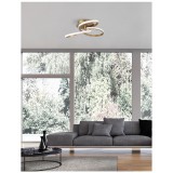 Nova Luce FUSION mennyezeti lámpa, bronz, 3000K melegfehér, beépített LED, 1x40W, 3017 lm, 1701101004